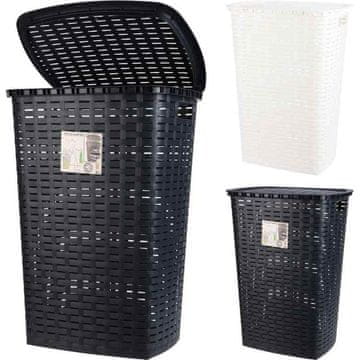Excellent Houseware Bijela plastična kanta za rublje od 53 litre