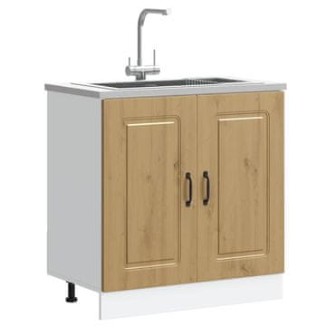 Vidaxl Ormarić za sudoper Kalmar Artisan hrast 80x46x81,5 cm