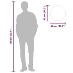 Vidaxl Zidno ogledalo zlatno Ø 40 cm okruglo