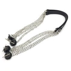 CoZy Ručka za torbu jelly bag s dugim lancem "T" - Crna