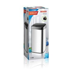 Banquet BRILANZ SENZO senzorska kanta za otpad 50 L, kvadratna, inox/crna