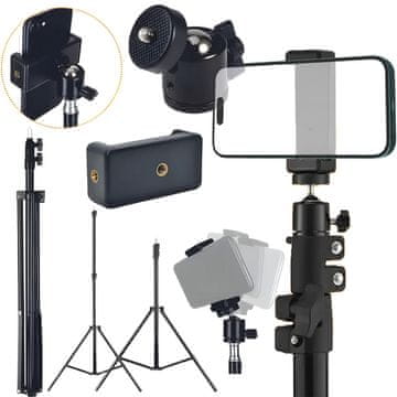 MG Smart-Trip tronožac za mobitel i fotoaparat 72 - 210 cm, crni
