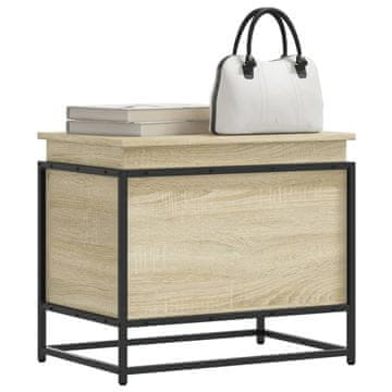 Vidaxl Komoda s poklopcem, hrast sonoma, 60x40x51,5 cm