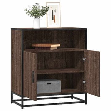 Vidaxl Komoda s ladicama, smeđi hrast, 68x35x76 cm, materijal na bazi drva