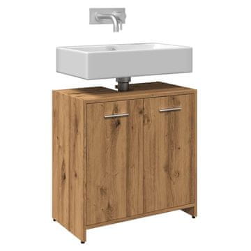 Vidaxl Ormarić za umivaonik Artisan hrast 60x33x60 cm