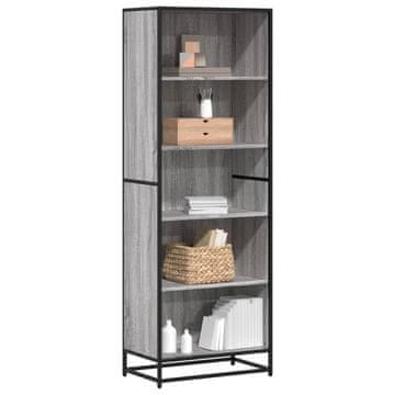 Vidaxl Polica, sivi hrast sonoma, 60x35x170,5 cm