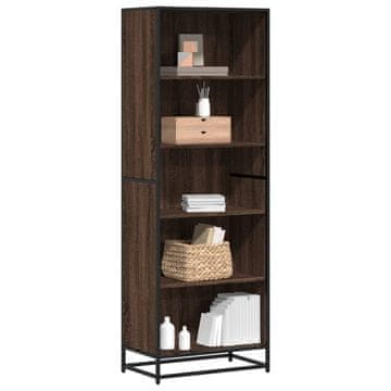 Vidaxl Polica za knjige, smeđi hrast, 60x35x170,5 cm, materijal na bazi drva