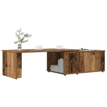 Vidaxl Klub stolić, antikno drvo, 150x50x35 cm
