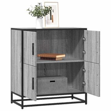 Vidaxl Komoda s ladicama, sivi hrast sonoma, 68x35x76 cm, materijal na bazi drva