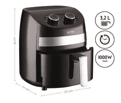 First Austria Pomfrit na vrućem zraku prvo, 3,2L, 1000W