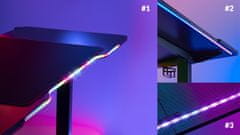 UVI Desk Breacher RGB podesiv gaming stol 136 cm x 60 cm
