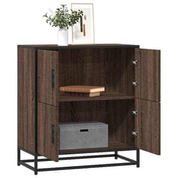 Vidaxl Komoda s ladicama, smeđi hrast, 68x35x76 cm, materijal na bazi drva