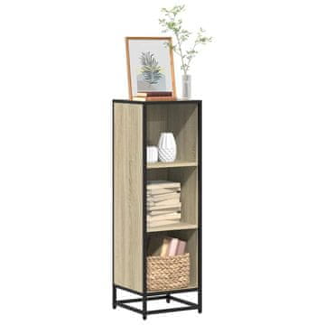 Vidaxl Polica za knjige, hrast Sonoma, 33,5 x 33 x 107,5 cm