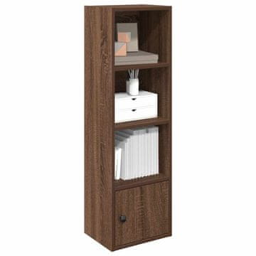Vidaxl Polica za knjige, smeđi hrast, 31x24x102 cm, materijal na bazi drva