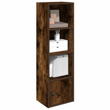 Vidaxl Polica, dimljeni hrast, 31x24x102 cm, materijal na bazi drva