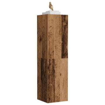 Vidaxl TV ormarić, antikno drvo, 30,5 x 30 x 110 cm, iverica