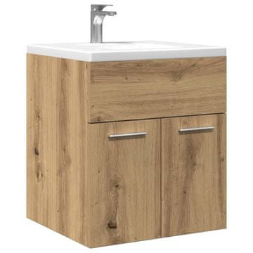 Vidaxl Ormarić za umivaonik Artisan hrast 41x38,5x46 cm