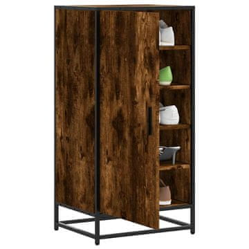 Vidaxl Ormarić za cipele dimljeni hrast 48x38x97,5 cm