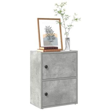 Vidaxl Polica za knjige betonsko-sive boje 40x24x52 cm