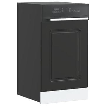 Vidaxl Ploča za perilicu posuđa Kalmar crna 45x1,5x67 cm