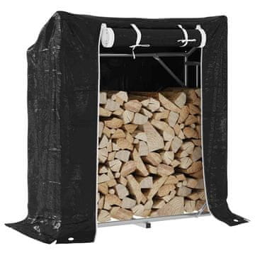 Vidaxl Stalak za drva za ogrjev s čeličnom žicom 100,5 x 40,5 x 110,5 cm