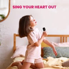 MG Singer Bluetooth Karaoke mikrofon + zvučnik, ružičasta