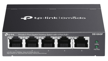 TP-Link Omada mrežni prekidač (Switch), LAN 5 portova, Giga 4xPoE+
