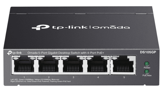 TP-Link Omada mrežni prekidač (Switch), LAN 5 portova, Giga 4xPoE+