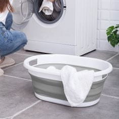 Gockowiak AIDA ovalna sklopiva zdjela cm bijelo-siva COMPACT 25L