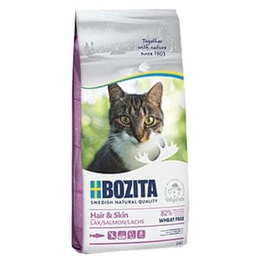 Bozita Bozita - Hair & Skin Bez pšenice Losos 2 kg
