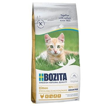 Bozita Bozita kitten grain free chicken - suha hrana za mačiće - 2kg