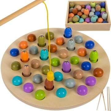 slomart KRUZZEL igra "Pecanje ribica" na magnet, drvena, 24 kom