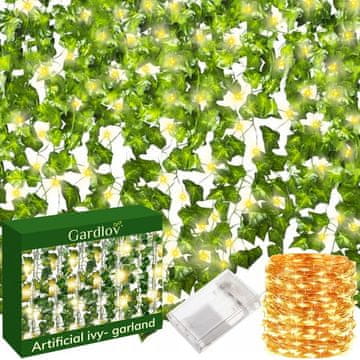 slomart Umjetni bršljan GARDLOV s LED rasvjetom