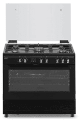 MPM Štednjak samostojeći -93-KGM-32, 90cm, 5x plin (WOK), 95L., 3.6KW, crni