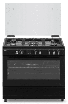 MPM Štednjak samostojeći -93-KGM-32, 90cm, 5x plin (WOK), 95L., 3.6KW, crni