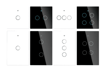 MXM Zigbee zidni prekidač, Tuya, bijeli, 2 tipke