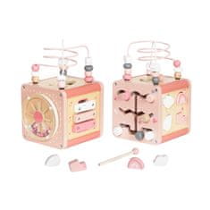 Aga4Kids Drvena motorička kocka MR6153 Roza