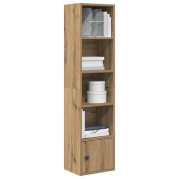 Vidaxl Polica, Artisan hrast, 31x24x127 cm, materijal na bazi drva