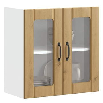 Vidaxl Zidni kuhinjski ormarić s vratima, Lucca, Artisan hrast