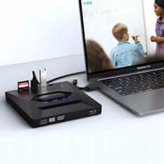 Dexxer 5v1 prijenosni CD i DVD 2MB USB 3.0 SD TF čitač