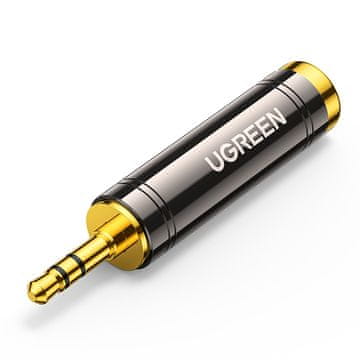 Ugreen Audio adapter 3,5 mm (muški) na 6,35 mm mini priključak (ženski) sivi