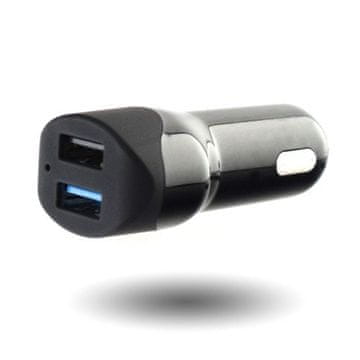Pama Autopolnilac 12/24 sa dvostrukim USB izlazom Quick Charge 3.0 - crni