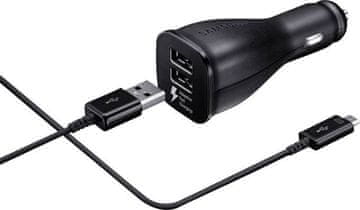 Samsung AVTOPOLNILEC EP-LN920BBE + MicroUSB kabel - Fast Charge - EU blister