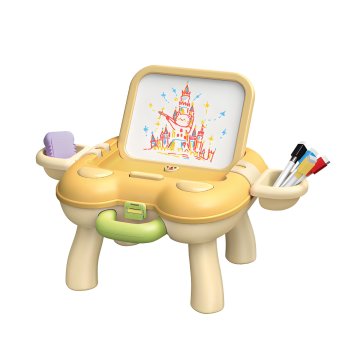 Aga4Kids Dječja ploča sa stolićem Žuta