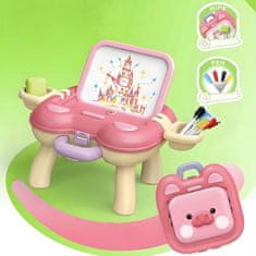 Aga4Kids Dječja ploča sa stolićem Roza