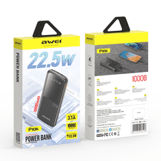 Awei P10K 10 000 mAh, 22,5 W, powerbank