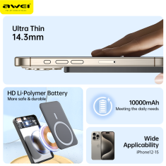 Awei P113K 10 000 mAh, bežični, 15 W, Powerbank