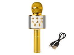 slomart Bežični karaoke mikrofon Blow PRM402, zlatni, Bluetooth