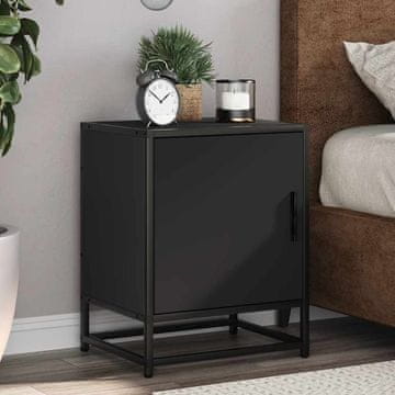 Vidaxl Noćni ormarići, set od 2, crni, 40x31x50 cm