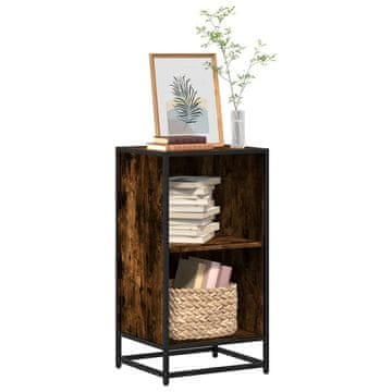 Vidaxl Biblioteka dimljena hrastovina 40x35x76 cm